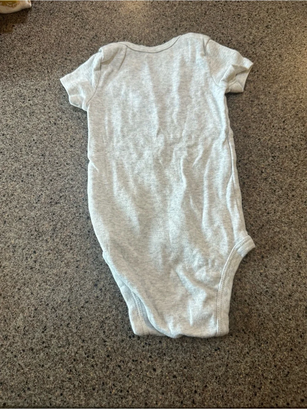 Mommy's Happy Girl Heather Gray Baby One-Piece